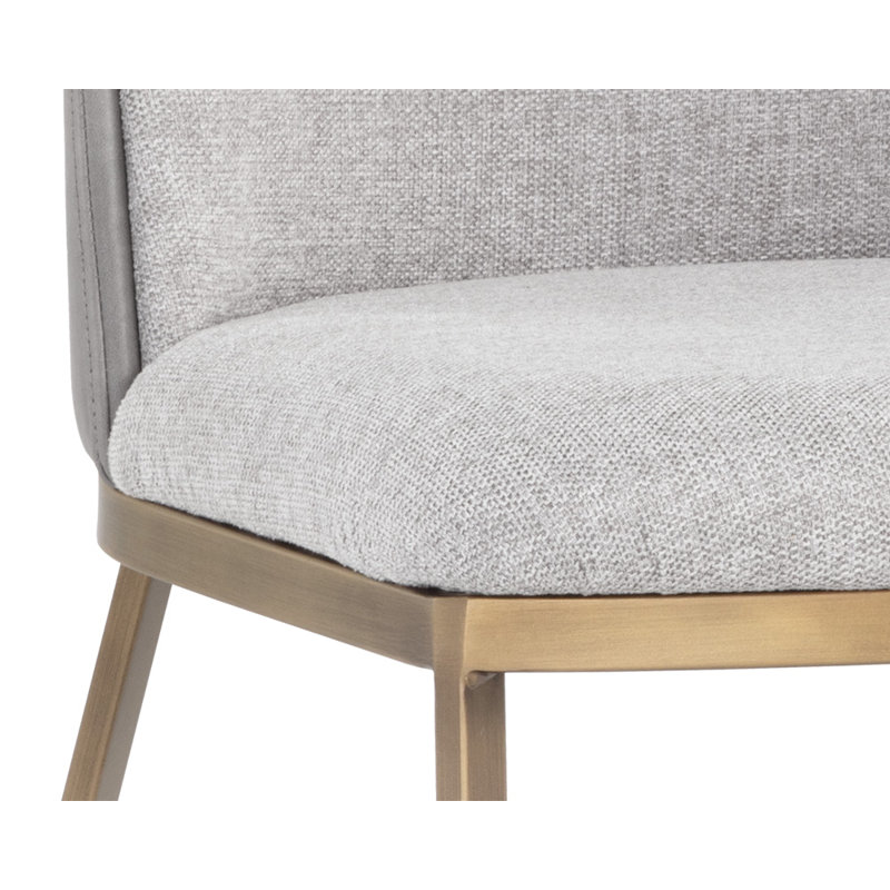 Marie Upholstered Dining Chair, Gray