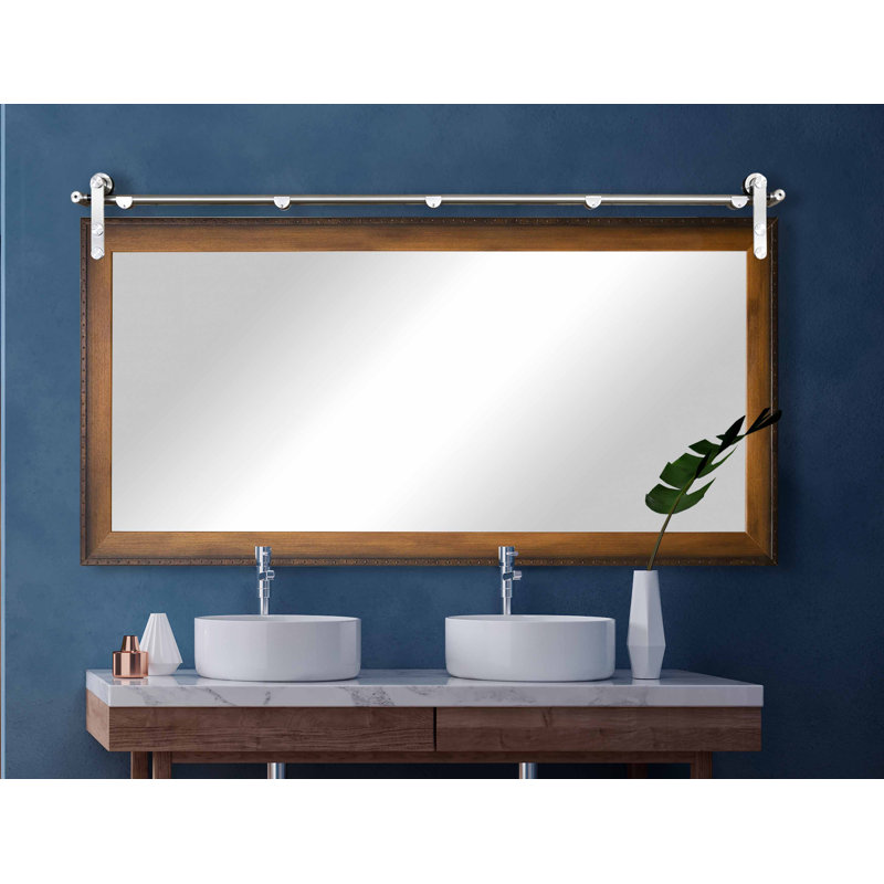 Karlyn Wood Flat Mirror, 30.5" x 51.5"