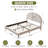  Deeb Tufted Boucle Upholstered Flower Silhouette Headboard Platform Bed-57386614-14184635