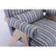 Chaise d'appoint, pieds en bois d'hévéa KD avec finition. Le tissu recouvre le siège. Avec coussin