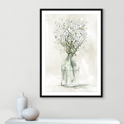 «Farmhouse Whites Collection Farmhouse Whites I», impression encadrée sur papier par Carol Robinson