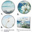 «Flower in Oceanic Calm Beach View II - Coastal Minimalisme», art mural-1413887906-1413887907