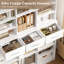 Bibliothèque de rangement en bois 75 "avec tablettes réglables-706646996