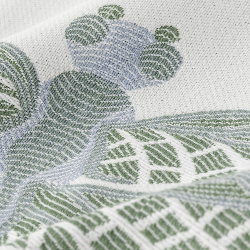 Dragonfly Square Indoor/Outdoor Throw Pillow, Blue/Green/White
