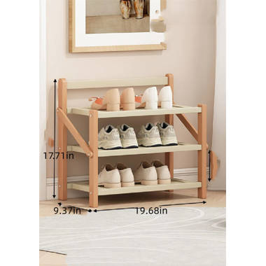 Kahl 36 Pair Shoe Rack Gracie Oaks Finish: White