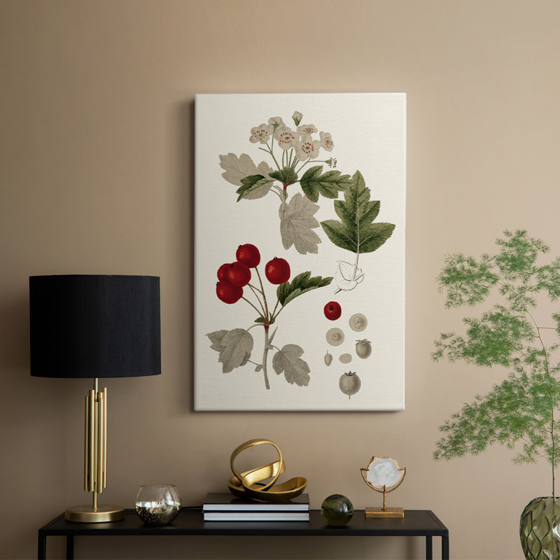 Feuilles et baies III - galerie Cavas sur mesure, H 36 po x l 24 po