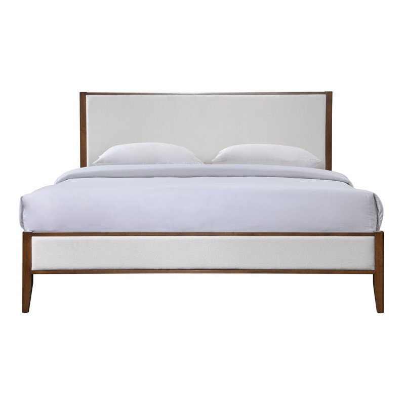 Giuliano Channel Tufted Bed, Brown, Queen