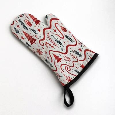 Holiday Shimmer Oven Mitt Cotton Twill