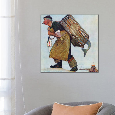 Mermaid (Lobsterman) by Norman Rockwell - Gallery-Wrapped Canvas Giclée on Canvas