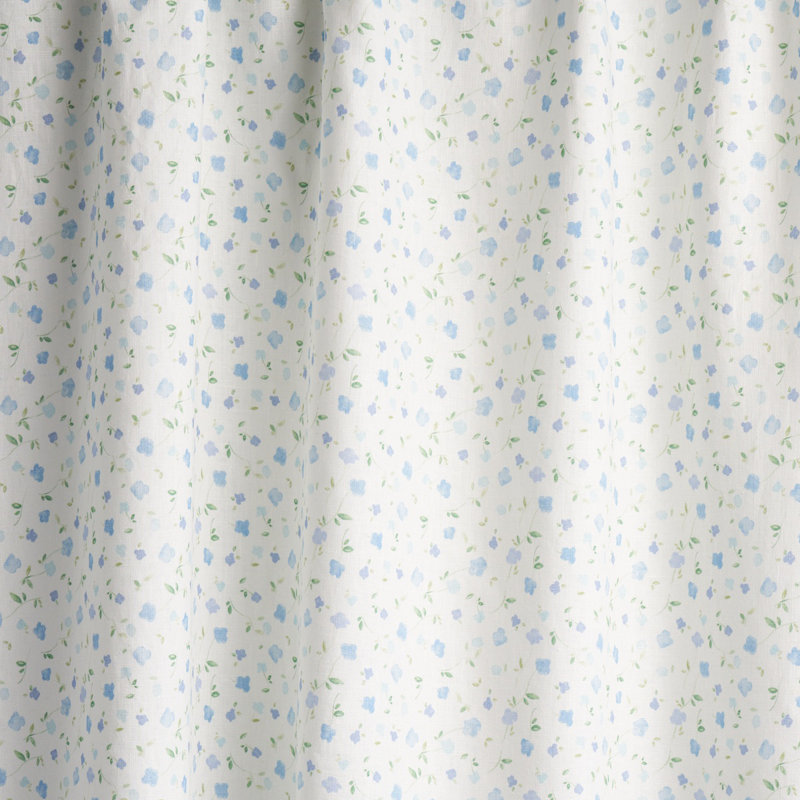 Schumacher x Marie-Chantal Bloomwind Performance Linen Fabric, Blue
