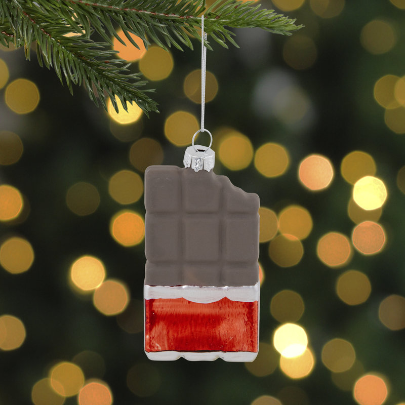 Ornement de Noël en verre 3,5 "