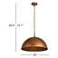 Luminaire suspendu en forme de dôme à 1 lumière Najuma-1666138154-1666138155