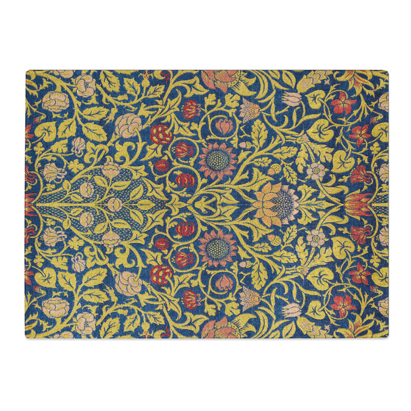 Violet And Columbine Vol.2 Print By William Morris Pattern  Glass Chopping Board