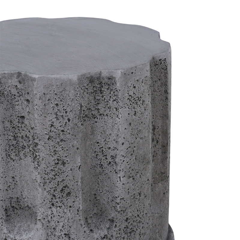 Cement Outdoor End Tables For Patio(Only Including Table)