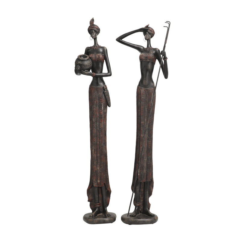 Ensemble de 2 sculptures Maraiya