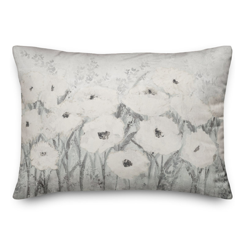 Floral Reversible Throw Pillow