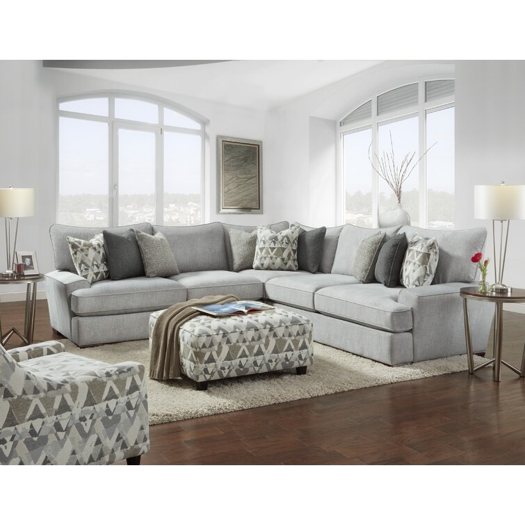 Massive sectional featuring an extra deep seat with crowned cushions has an  extra wide cha…