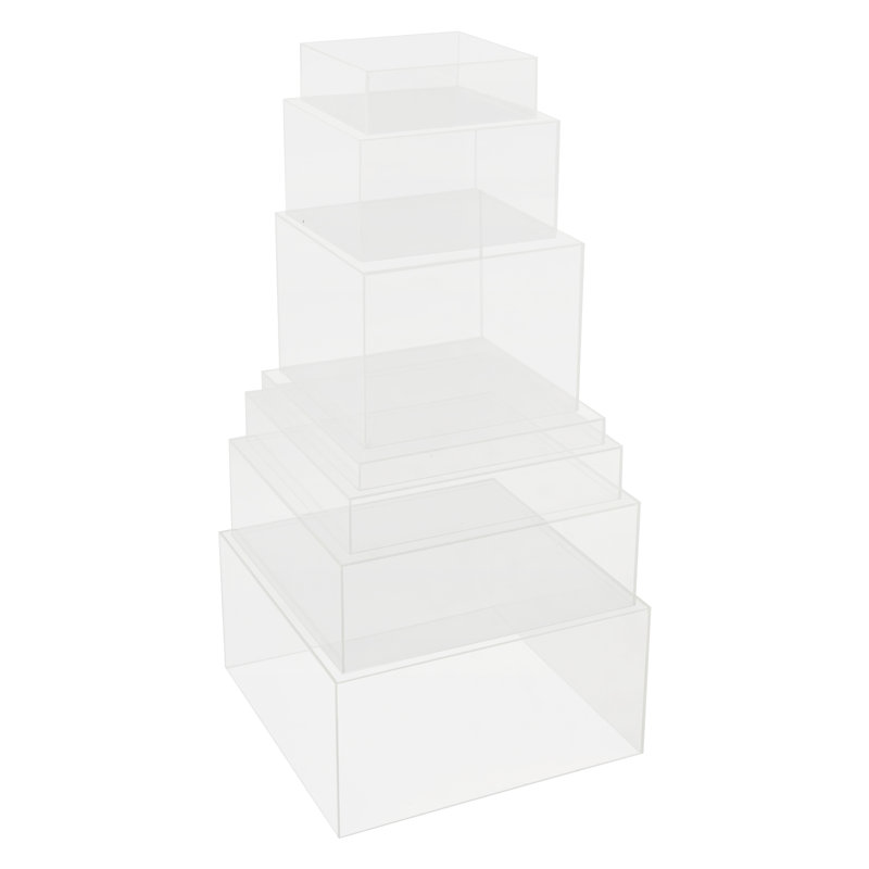 Ensemble de risers en acrylique 7 pièces, Clear