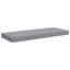 Tablette murale avec cadre flottant gris en MDF et structure métallique de style industriel moderne-128521730