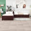 Divyanshi Twin Size L-shaped Platform Bed with Trundle and Drawers-1115803469