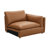 Denault Top Grain Leather Sectional Sofa with Padded Armrests