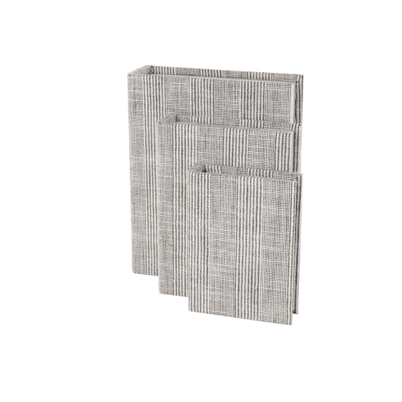 Boîte décorative en tissu Cole and Gray, Gris