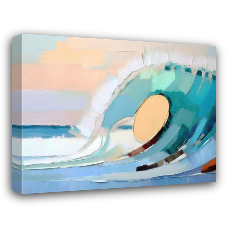 «Waves 2» sur toile, H 15 po x l 18 po
