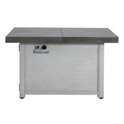 Extendable Rectangle Aluminum Alloy Fire Pit Table