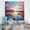 «Charmant Dessert Sky At Sunset II», reproduction d'art sur toile