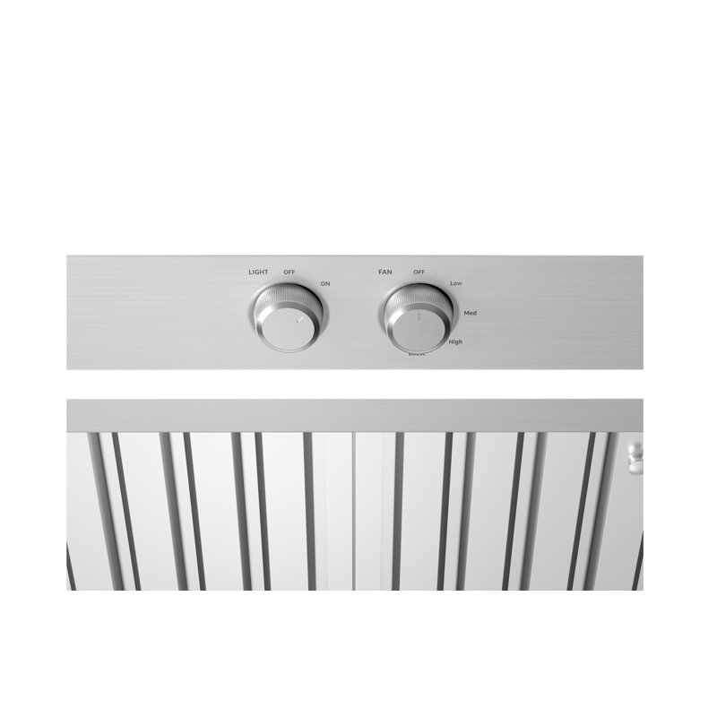 36" Custom Hood Liner, 1,200 CFM (780 CFM Capable), Silver
