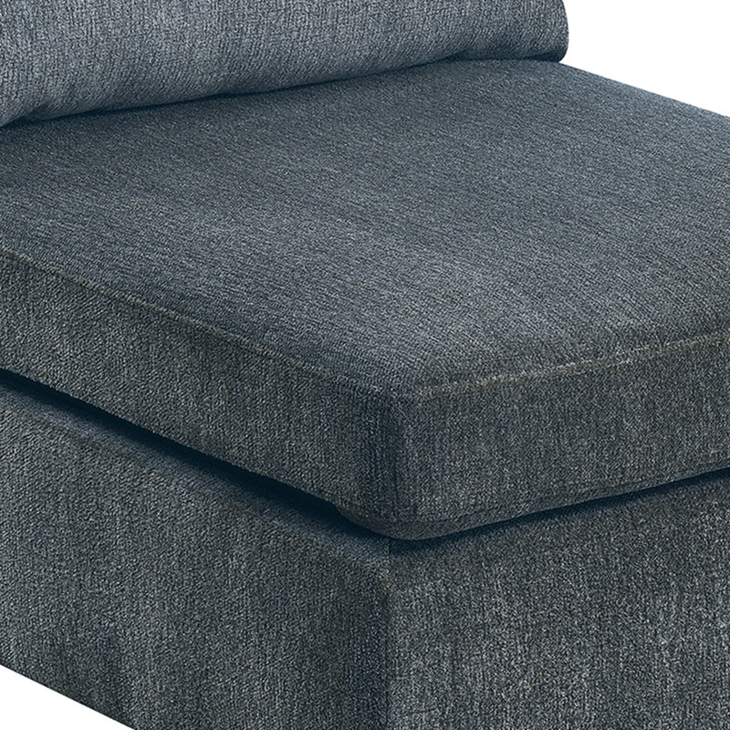 Gris - Fauteuil d'angle en chenille 5 pièces et sans accoudoirs