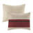 7 PC Pieced Faux Suede Comforter Set Red Cal King-125329071-125329067