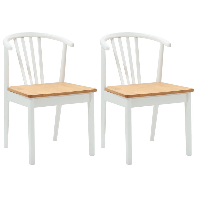 Tarunnam Solid Wood Accent, Natural/White