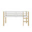 Lit mezzanine simple surélevé avec échelle-707785473