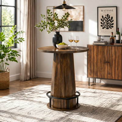 37.4" Bar Table With Footrest