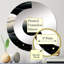 Lunar Haze Moody Patterns - Miroir mural demi-cercle-101223722