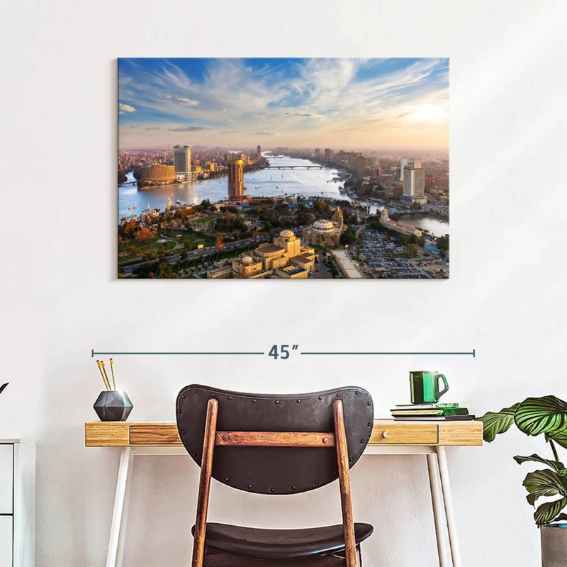 Harpa, centre-ville pittoresque, Le Caire, H 26 po x l 39 po