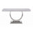 White And Silver Sofa Table
