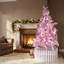 Arbre de Noël artificiel rose 71 pouces