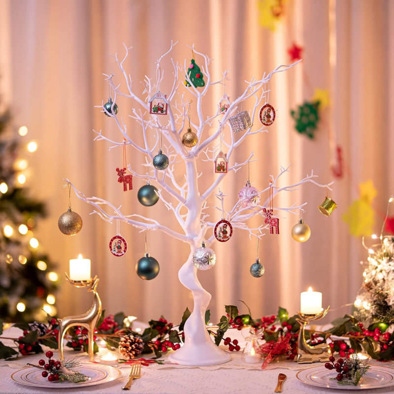 Branches Tree Centerpieces For Tables - 30" Tree Branches For Decoration, Tall Decorative Tree Natural