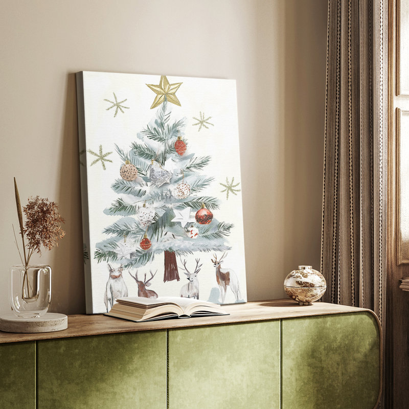 Art de Noël des Fêtes de Noël - galerie sur mesure Cavas, H 18 po x l 12 po