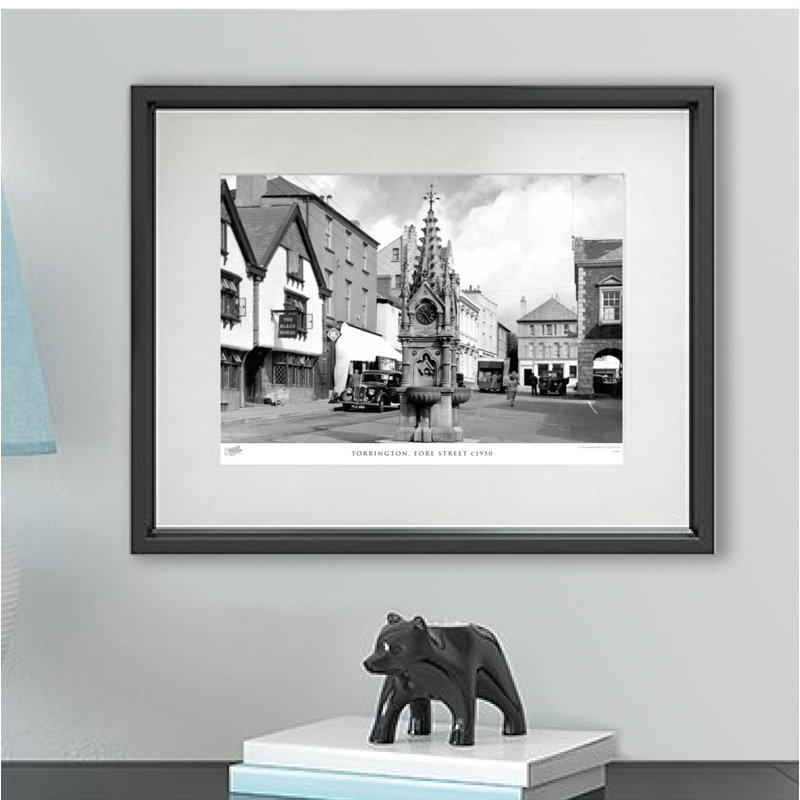 Torrington, Fore Street C1950 by Francis Frith - Single Picture Frame Print, 28cm H x 36cm W x 2.3cm D