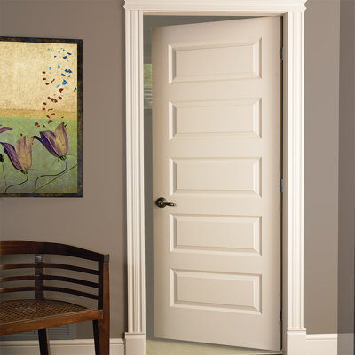 Primed 5-Panel Rockport Hollow Core Molded Door