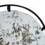 Miroir rond de conception industrielle - cadre mural en métal, 31,5 x 0,7 x 31,5 po, noir, 15,8 lb, 31,5 x 0,7 x 31,5 po, 15,8 lb