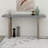Modern Console Table, Geometric Legs, Entryway Hallway Sofa Table-508349919