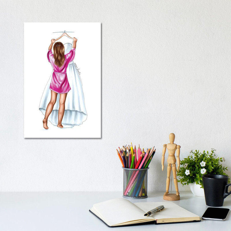 " The Dress " by Elza Fouche, 12" H x 8" W x 0.75" D