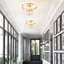 3-light Crystal Flush Mount