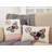 Pink Papillon Collection Embroidered Pillow Cover