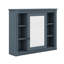 Armoire à pharmacie murale avec miroir, 6 tablettes ouvertes-118318250