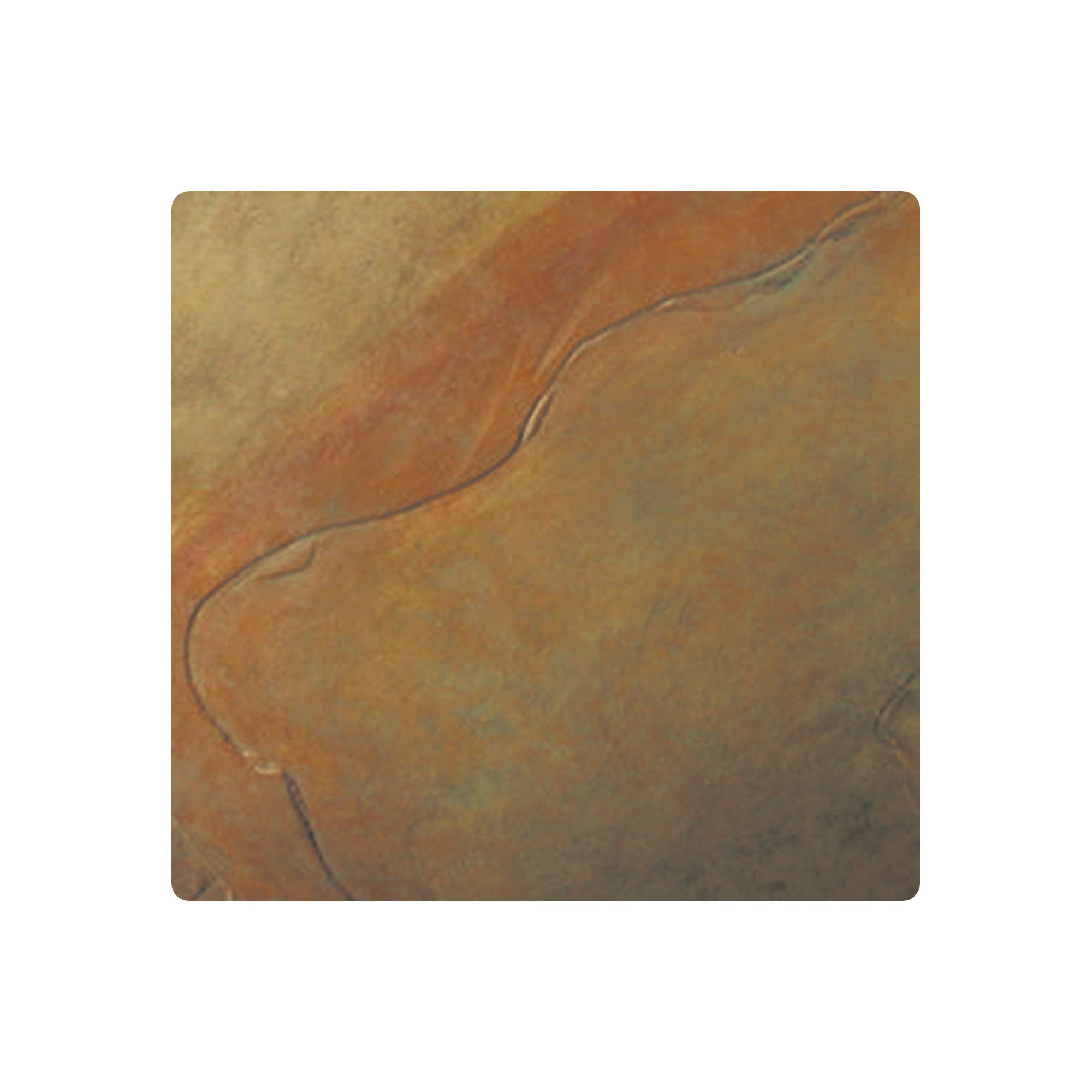 Single Light Ceramic Dimmable Flush Mounted Sconce, Harvest Yellow Slate